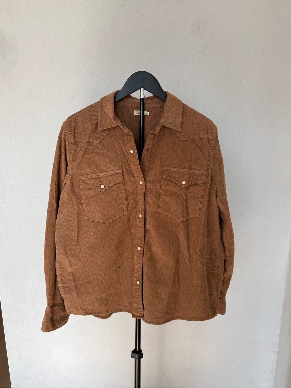 Faherty Corduroy Shirt in Warm Brown
